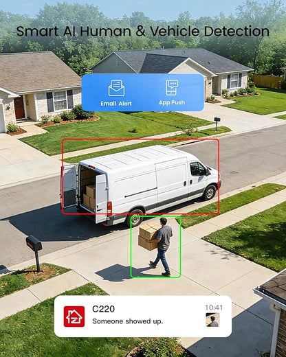 ZOSI C220 16CH 4K PoE Home Security Camera System, 16CH 8MP 4K NVR with 4TB HDD for 24/7 Record, 10 x 4MP(1440p) QHD 2.5K Dome IP Cameras Outdoor Indoor, Smart AI Human Detection, Two-Way Audio