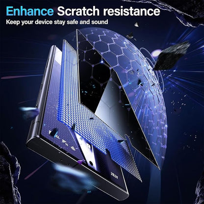 X-it for Samsung Galaxy S23 Ultra/S22 Ultra Screen Protector Privacy [Auto Alignment/Dust Removal],Bubble-Free,[100% Ultrasonic Fingerprint ID] Easy Installation Full Coverage Anti-Spy [Non-Glass] 2 Packs
