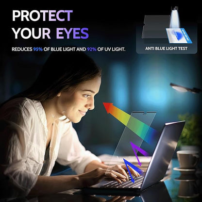 Peslv Magnetic Anti Blue Light Screen Protector for MacBook Air 13.6/13 Inch (2022-2026, M2, M3, M4, M5), Removable Glare Filter for 13.6" Mac Laptop Computer