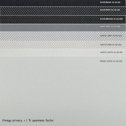 HILADUO Custom Motorized Light Filtering Roller Shades – Smart Electric Blinds Work with Apple Home, Alexa & Google Home, < 1% Openness Factor Fabric (20"-105" Width)
