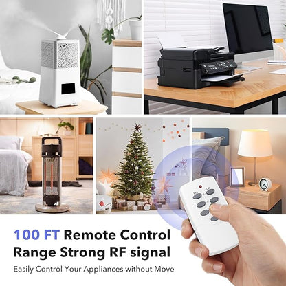 BN-LINK Remote Control Surge Protected Power Strip with 3 Individually Controlled Outlets, PD 20W Fast Charging USB-C, 3.9 FT Plug Extension Cord, 3 always-on USB Ports, Desk USB Charging Station, ETL