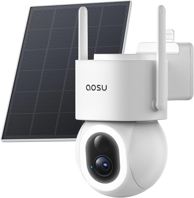 aosu D1 Max, 4K 8MP Solar Security Camera Wireless Outdoor