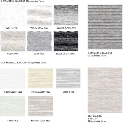 HILADUO Custom Motorized Blackout Roller Shades – Smart Electric Blinds Work with Apple Home, Alexa & Google Home – 100% Light Blocking Thermal for Bedroom (20"-105" Width)