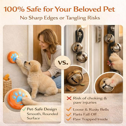 ChunHee Bells for Dog Training to Go Outside - Dog Door Bell with 36 Custom Sounds | Bell for Dogs to Ring to Go Potty | 5 Adjustable Volume(0-115dB) | Teach Puppies to Signal to Go Outside