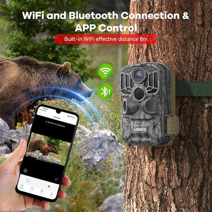 DEATTI 2 Pack Trail Camera 48MP 4K: Game Camera with Night Vision Motion Activated for Wildlife Deer Outdoor 0.1s Trigger Time