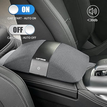 Car Air Purifier with H13 True HEPA Filter: Car Portable Air purifier for Exhaust Fumes, VOC, Smoke, Odors, and Bacteria, 99.9% Removal to 0.1 Microns - Air purifier for Traveling Bedroom (grey)