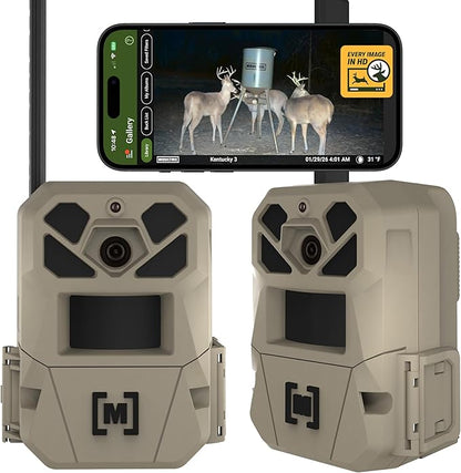 Moultrie Edge 3 PRO Cellular Trail Camera - 50MP Image Sensor - 1440p QHD Video with Audio - AI Buck Detection - GPS - 0.3s Trigger - No-Glow Flash