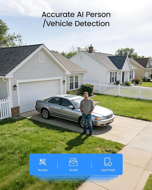 ZOSI 3K Lite Wired Security Camera System, 4 X 2MP Dome Cameras, 500GB HDD