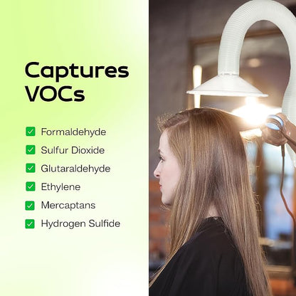 Extract-All Salon Pure Air Fume Extraction System - Chemical Smell & Smoke Air Purifier with 3 Stage Filter for Salon and Workshops (SPA-H, White)