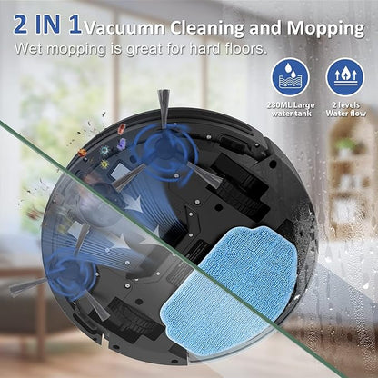 MAMNV BR151 Robot Vacuum Household Robotic Vacuums Black