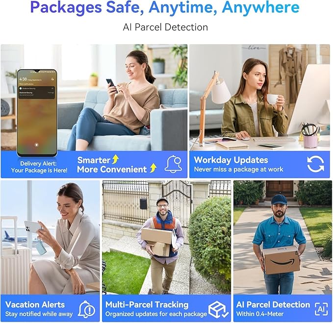 Blackview Video Smart Lock SE80, 3-in-1 3.5K Door Camera+Doorbell+Fingerprint Keyless Entry Door Lock, Smart Wi-Fi Deadbolt for Front Door, App Remote Control, No Monthly Fee, 32GB Local Storage