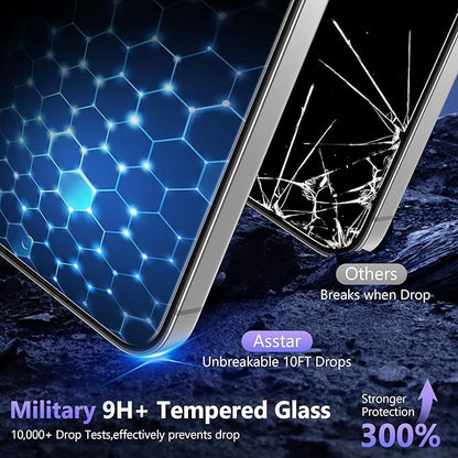 Asstar 2 Pack for Samsung Galaxy S26+/S26 Plus Privacy Screen Protector, 25° Anti Spy 9H Tempered Glass for S26+/S26 Plus, Fingerprint Unlock Support, Full Coverage, Case Friendly, Easy Install, Anti-Scratch