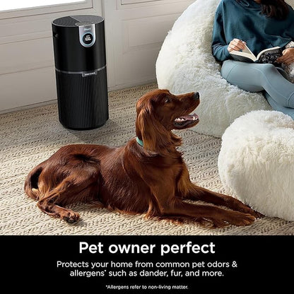 SHARK UA205 Nanoseal HEPA Air Purifier MAX with Clean Sense, Covers 1350 Sq Ft, XL Room, White (Renewed)