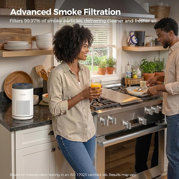 Air Purifier for Bedroom, HEPA Air Purifier for Smoke, Dust, Pollen, Pet Dander, Odor & Hair, Quiet Portable Air Cleaner with Sleep Mode, Covers Up to 540 Sq Ft, AC300 Pro White