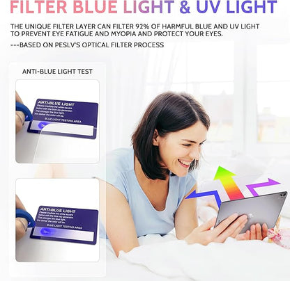 Peslv 2 Pack Like Paper Screen Protector for iPad Pro 11 Inch M4/M5 [2024/2025 5/6th Gen], Matte Anti Glare PET Film/Blue Light Filter Eye Protection Cover/Drawing & Writing Feel Like on Paper