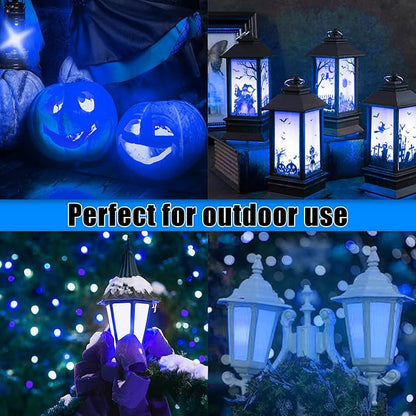 Bestview LED Flame Effect Light Bulbs,4 Modes Smart E26/E27 Base Flickering Fire Light Bulbs with for Halloween, Christmas, Party, Porch, Indoor&Outdoor Home Decoration Lighting (Blue 2 Pack)