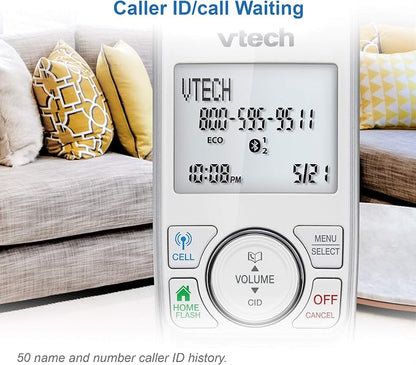 VTech VS112-27 2 Handset Cordless Phone with Answering Machine, Call Blocking, Caller ID, Intercom and Connect to Cell
