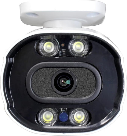 Sinis 4K 8MP Outdoor Security IP Bullet PoE Camera, AI Human Motion Detection, Smart Dual Light Color Night Vision, Work with NVR, Weatherproof IP67, Wide Angle, Build in Mic