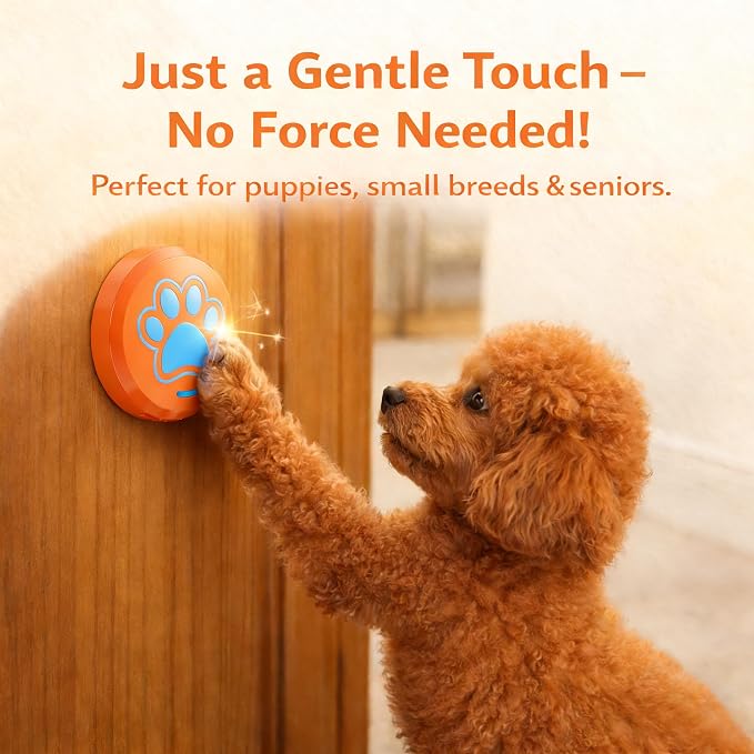 ChunHee Bells for Dog Training to Go Outside - Dog Door Bell with 36 Custom Sounds | Bell for Dogs to Ring to Go Potty | 5 Adjustable Volume(0-115dB) | Teach Puppies to Signal to Go Outside