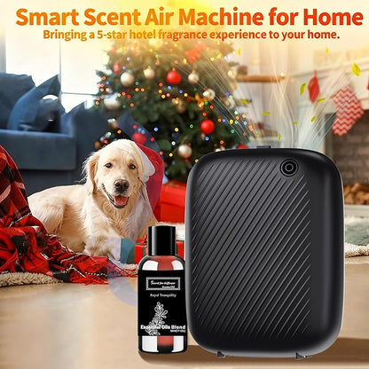 Smart Scent Air Machine Pro for Home, Waterless Essential Oil Diffuser, 400ML Diffuser with 100ML Roy Tranquility Essential Oil for Large Room and Commercial Use, Cover Up to 2000 Sq.Ft
