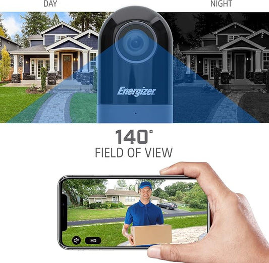 XTREME Energizer Connect 1080p Wired Video Doorbell, Home Security |Requires Existing Doorbell Wires, Not Battery Powered, 2-Way Audio, Cloud Storage, Remote Access, Night Vision, iOS/Android App