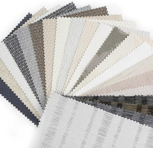 Graywind Roman Shades Light Filtering Roman Window Shades Plain Fold Soft for Doors Bedroom, Custom Size (Fabric Samples)