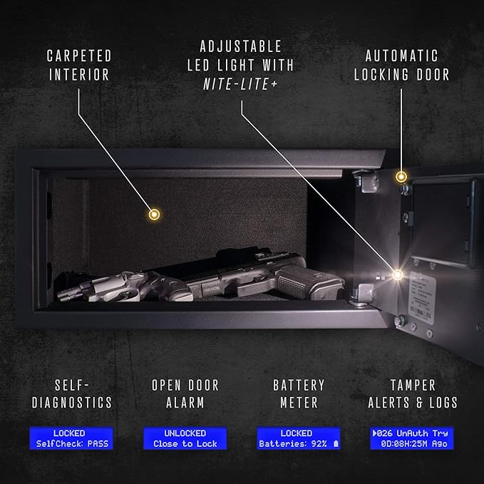 Verifi Smart Safe S5800 Biometric Safe with FBI Certified Fingerprint Sensor
