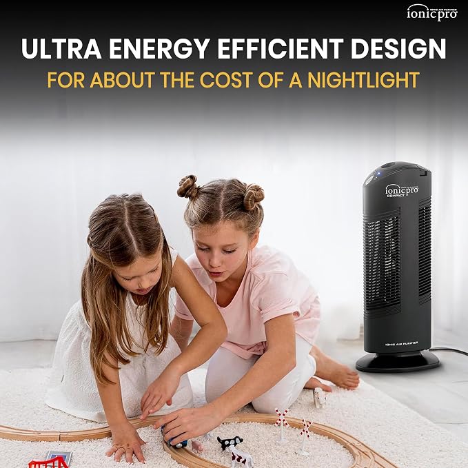 Ionic Pro Compact Filterless Air Purifier for Home, Cleans Up to 300 sq.ft