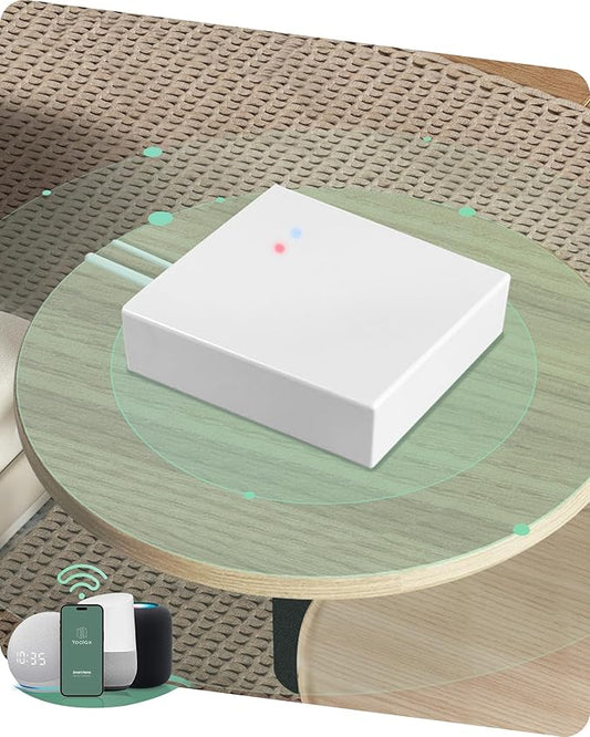 Yoolax Zigbee Matter Smart Hub, Gateway Smart Hub Compatible with Alexa and Google Home Assistant, App Remote Control, Voice Control(for Zigbee Motor)