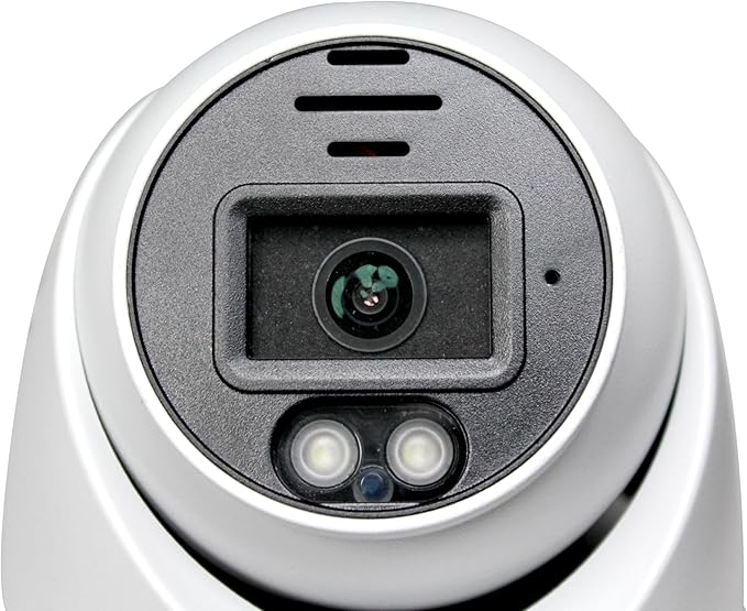 Sinis 4K 8MP PoE Camera, Full Metal Turret Security IP Camera Outdoor Indoor Wired, AI Human Motion Detection, 100FT Smart Dual Light Color Night Vision, Built-in Mic, Waterproof, Work with NVR