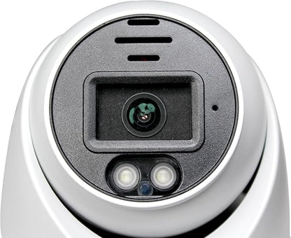 Sinis 4K 8MP PoE Camera, Full Metal Turret Security IP Camera Outdoor Indoor Wired, AI Human Motion Detection, 100FT Smart Dual Light Color Night Vision, Built-in Mic, Waterproof, Work with NVR