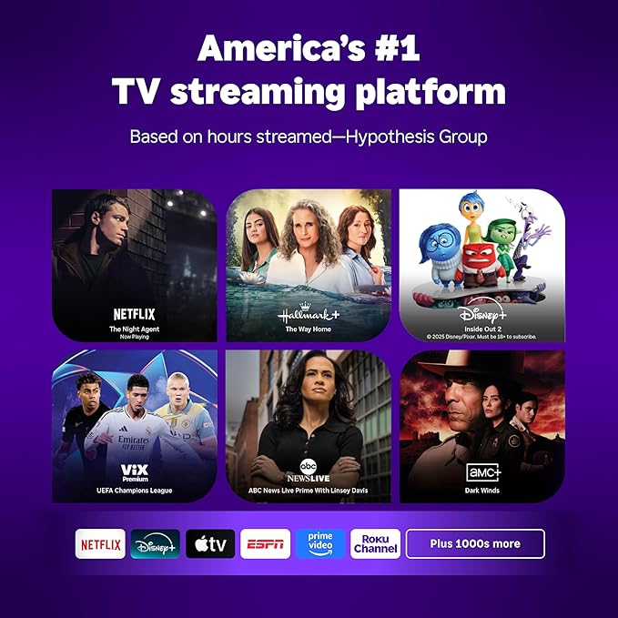 Roku Smart TV 2026 – 65-Inch Select Series, 4K QLED TV – Roku TV with Voice Remote – Flat Screen QLED Television with Wi-Fi for Streaming Live Local News, Sports, & Movies – Bluetooth Headphone Mode