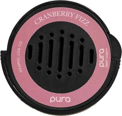 Pura Car Scent Refill - Fragrance for Pura Car Diffuser - Clean & Safe Luxury Diffuser Scent - Long-Lasting Fragrance for 30 Days of Aroma - Cranberry Fizz