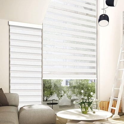 Light Filtering Motorized Zebra/Roller Shades – LightFiltering-Barcelona BL22 Series Smart Remote Control Window Blinds