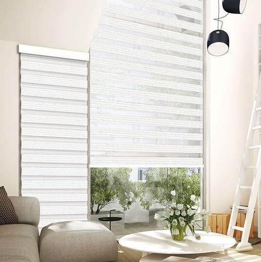 Light Filtering Motorized Zebra/Roller Shades – LightFiltering-Barcelona BL22 Series Smart Remote Control Window Blinds