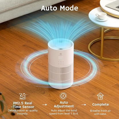Airthereal 2-in-1 Air Purifier & Humidifier Combo for Large Room up to 1325 ft², 3-Stage Filters, Air Quality Monitor and Quiet Sleep Mode, Evaporative Humidifier with Hygrometer, iF Design Award 2026