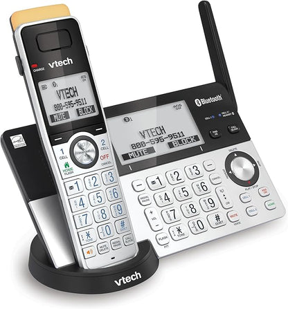 VTech IS8151 Super Long Range DECT 6.0 Cordless Phone for Home with Answering Machine, 2300 ft Range, Call Blocking, Bluetooth, Headset Jack, Power Backup, Intercom, Expandable to 12 HS