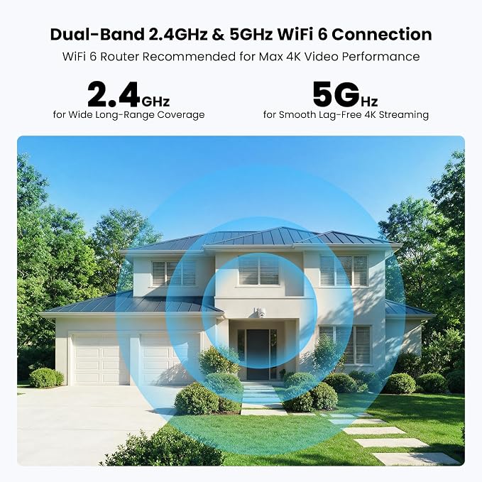 2.5K Outdoor Security Camera,Plug-in 360 PTZ Camera,24/7 Non-Stop Surveillance,Security Camera for Home AI Motion Detection,Full Color Night Vision,2-Way Audio,Cloud/SD Storage,Compatible with Alexa