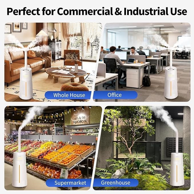Humidifier for Large Room-6.3Gal Cool Mist, Top Fill,3000ft²,Beige
