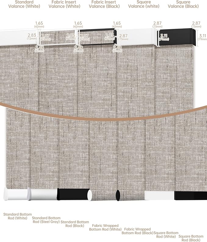 Kincmo Motorized Blinds with Remote, Light Filtering Roller Shades Work with Apple Homekit,Alexa,Google Home, Custom Electric Blinds with App,Voice Control (50% Blackout Sheer Brown)