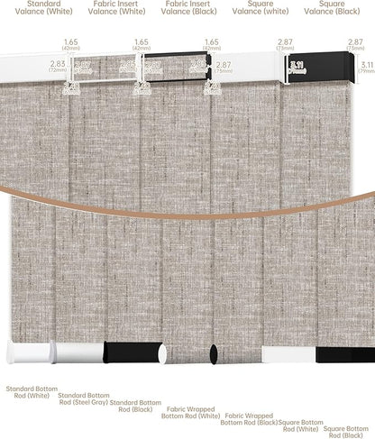 Kincmo Motorized Blinds with Remote, Light Filtering Roller Shades Work with Apple Homekit,Alexa,Google Home, Custom Electric Blinds with App,Voice Control (50% Blackout Sheer Brown)