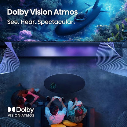 Hisense 50" E6 Cinema Series Hi-QLED 4K UHD Smart Fire TV (50E6QF) - AI Light Sensor, Dolby Vision · Atmos, Voice Remote with Alexa, Motion Rate 120, HDR 10+ Adaptive, Game Mode Plus