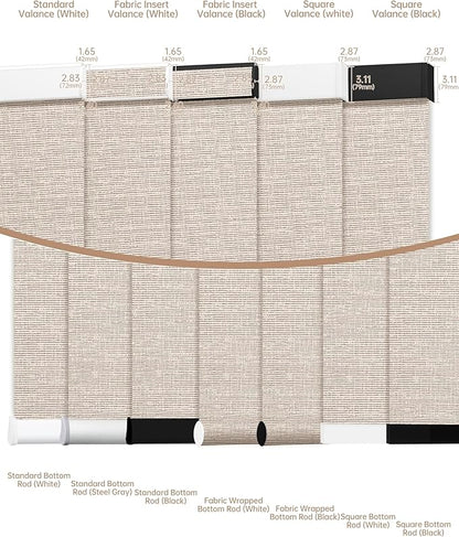 Kincmo Motorized Blinds with Remote, Light Filtering Roller Shades Work with Apple Homekit,Alexa,Google Home, Custom Electric Blinds with App,Voice Control (75% Blackout Classic Sandy)