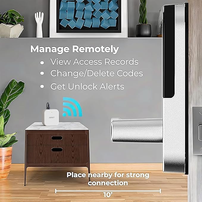 Sifely Smart Lock Wired Gateway - Remote Access Hub for Sifely Smart Door Lock, Works with App & Alexa (Model G3P, Power Over Ethernet, PoE Wired)