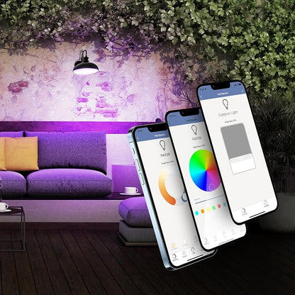 Feit Electric BR30 Smart Flood Light Bulb,2.4GHz WiFi Color Changing and Dimmable, No Hub, Compatible with Alexa or Google Assistant, BR30/RGBW/CA/AG, 65W, Multi-Color (RGBW), 1 Count (Pack of 6)