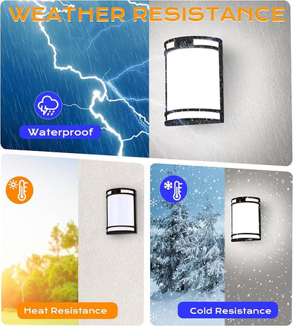 CLOUDY BAY 3 Color Indoor Outdoor Motion Sensor LED Wall Light,120V 15W 1000LM Wall Sconce,3000K/4000K/5000K Selectable,Wet Location,Oil Rubbed Bronze