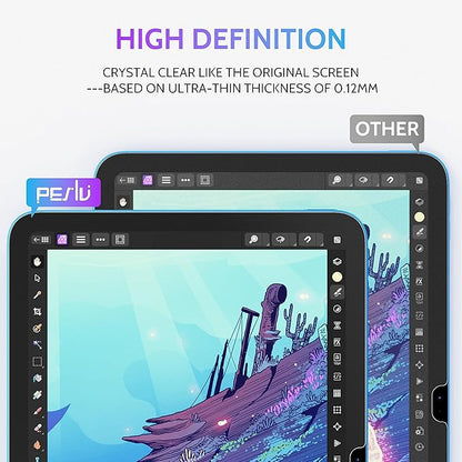 Peslv 2 Pack Anti Blue Light Paper Film for iPad 10th/11th A16 (2022/2025), Drawing & Writing Feel Like on Paper, Matte Anti Glare PET Screen Protector, BlueLight Filter Eye Protection Cover