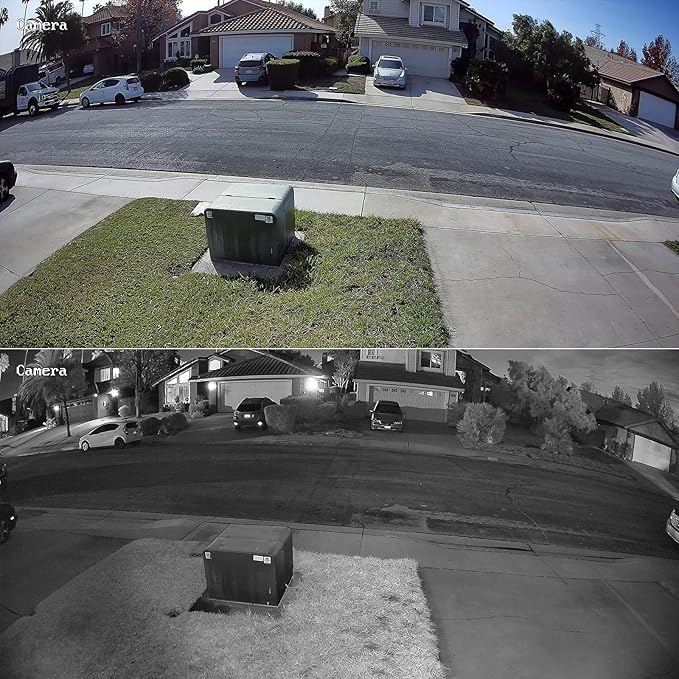 5MP PoE Dome Camera Outdoor, Wired Surveillance Security IP Turret Camera with Microphone, 2.8mm Lens 110° Wide Angle, AI Human Detection, IP67 Weatherproof, 100ft IR Night Vision, PD93A3-5M