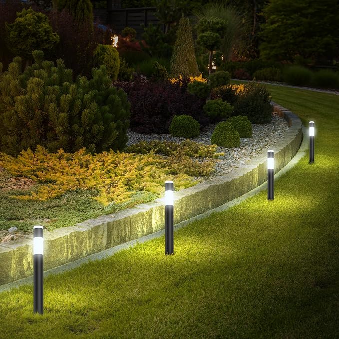 Feit 3026437 Black Plug in & Remote 6W LED Pathway Light - 4 per Pack