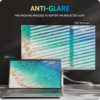 Peslv Magnetic Laptop Privacy Screen 13.4 & 13.3 inch for 16:10 Computer Monitor, 13" Removable Anti Glare Protector Blue Light Filter Shield Compatible with Lenovo Hp Dell Acer Asus Thinkpad Envy Xps